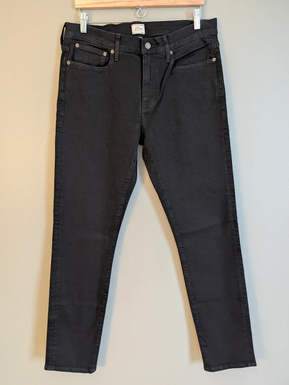J. Crew 484 Black Jeans Size 33/34